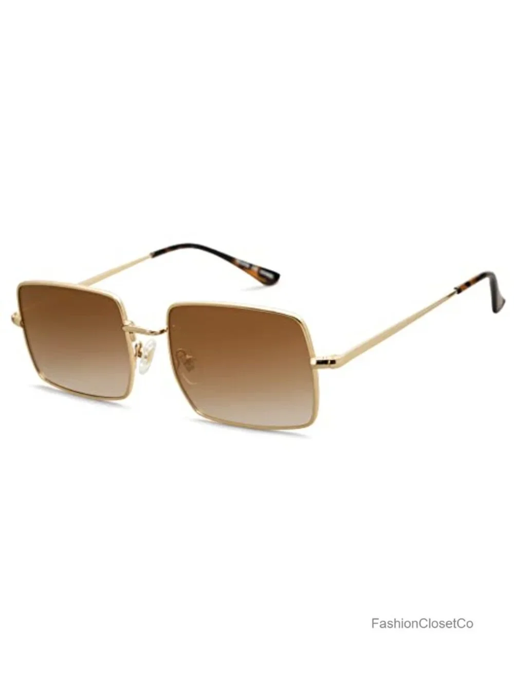 Polarized Retro Square Sunglasses UV400 Metal Frame Unisex